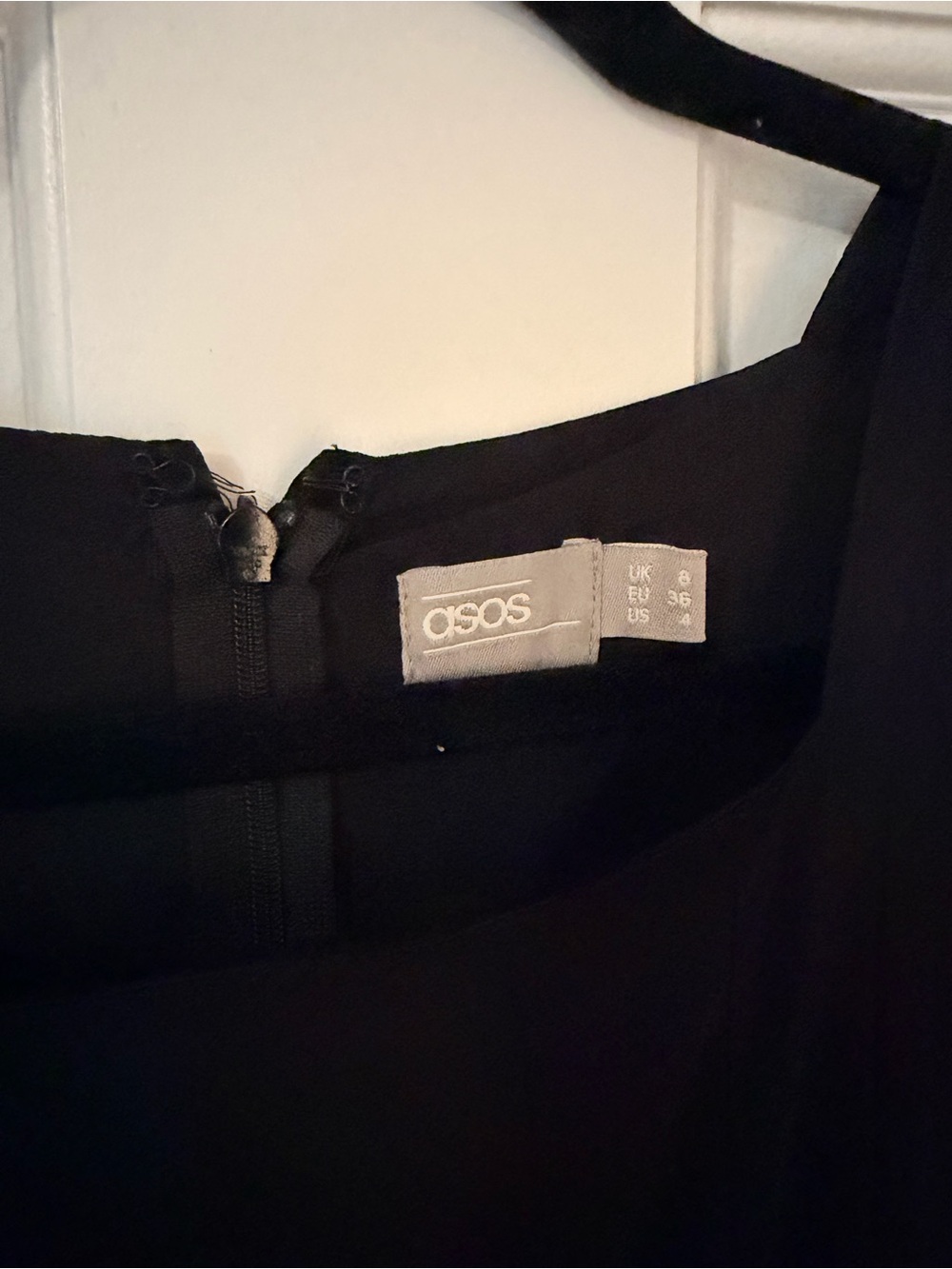ASOS Black & Cream Pleated Fit-and-Flare Midi Dress - Picture 4 of 9